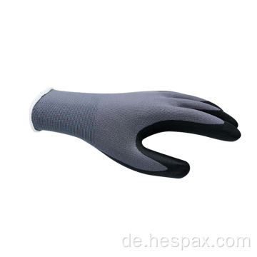 Hespax Anti -Slip -Nylon -Nitril -Mikrofoam -Handhandschuhe